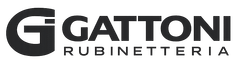 Logo della Gattoni Rubinetteria con la lettera G stilizzata e il nome dell'azienda.