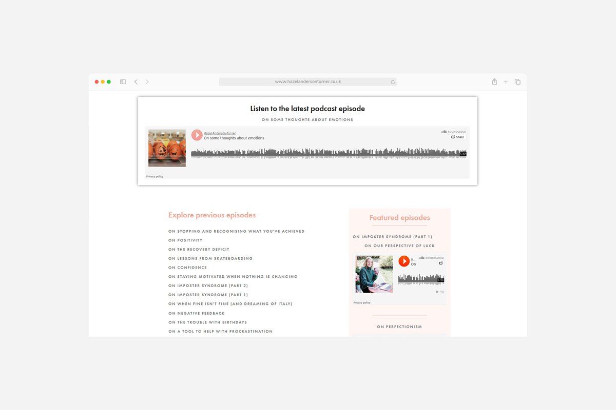 Hazel Anderson Turner Website Design