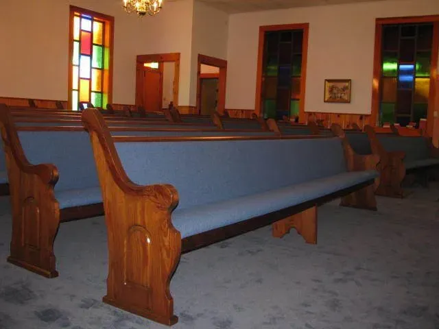 Blue Church Upholstery — Hopkinsville, KY — Workman Church And Commercial Seating