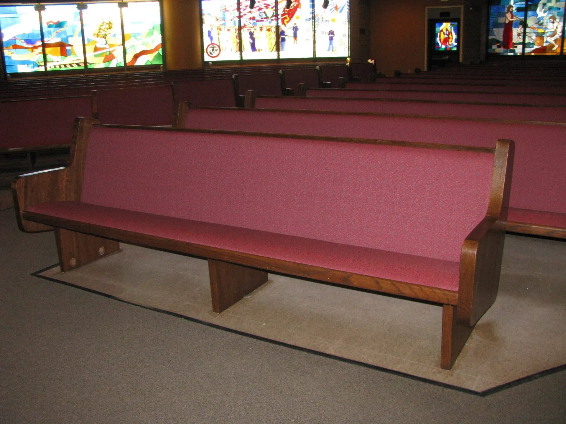 Red Upholstery — Hopkinsville, KY — Workman Church And Commercial Seating