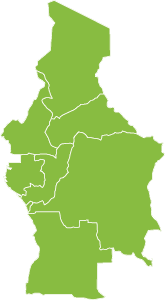 central africa outline