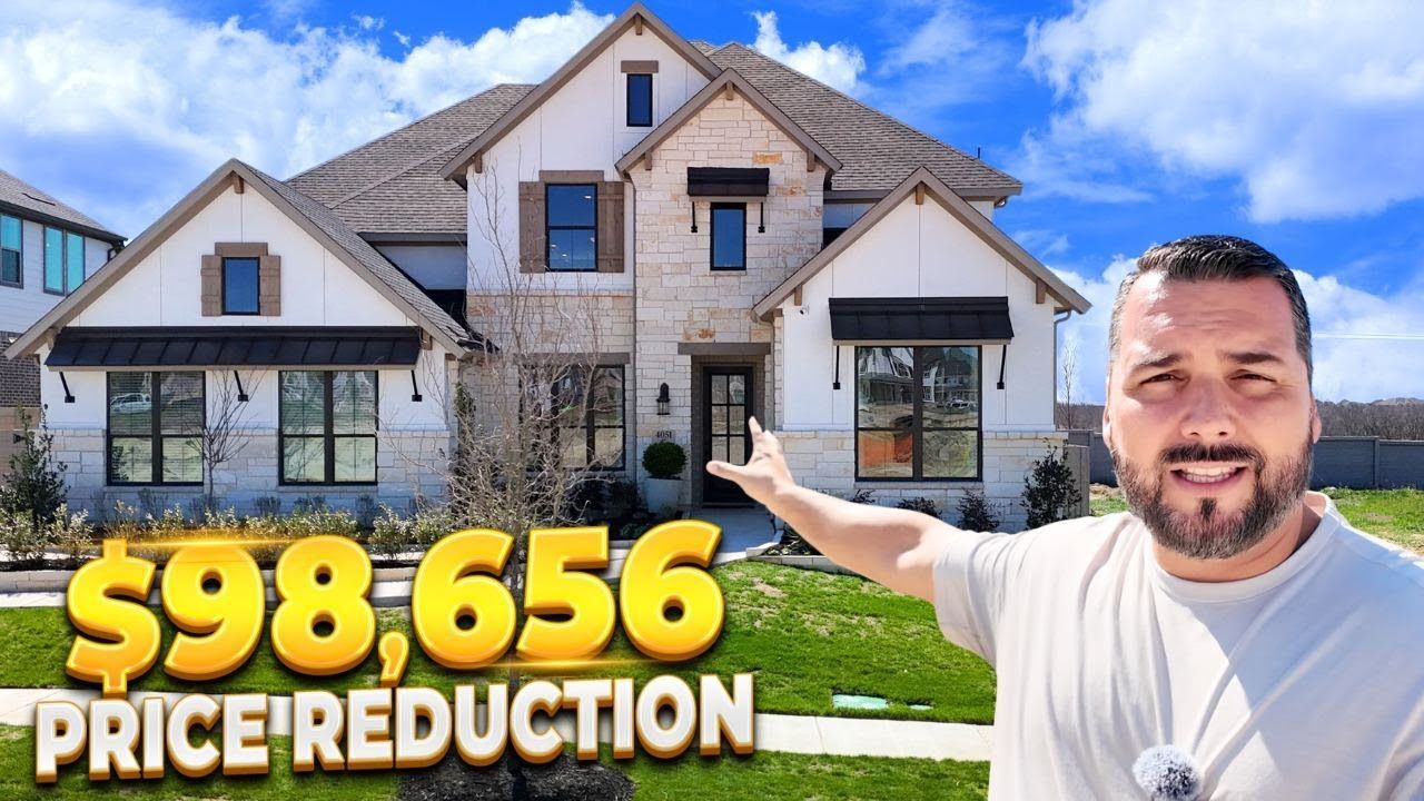 Man points at a house with a