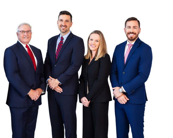 A group of people in suits and ties are posing for a picture.