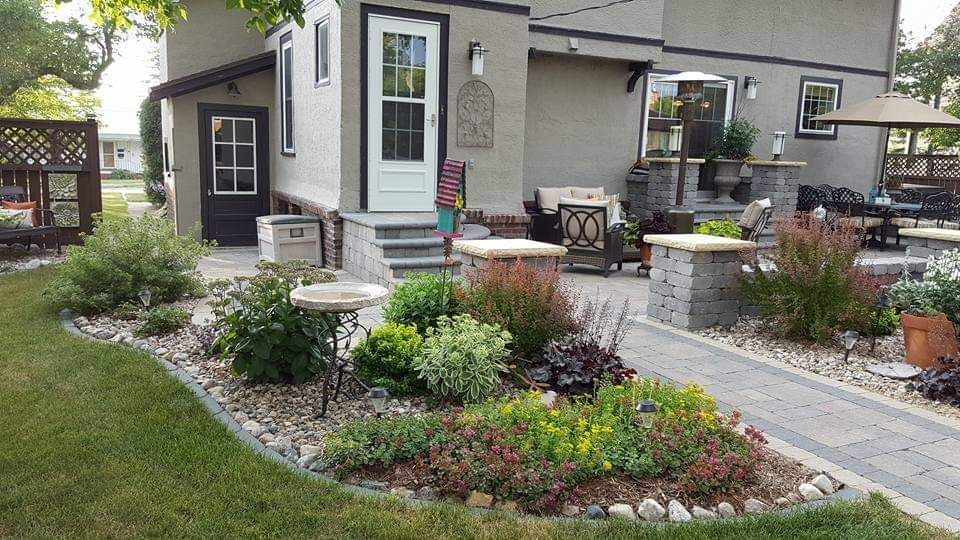 A house with a patio and a garden