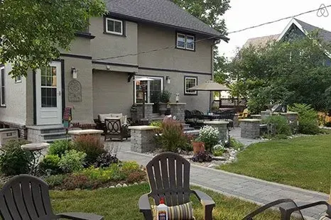 A house with a patio