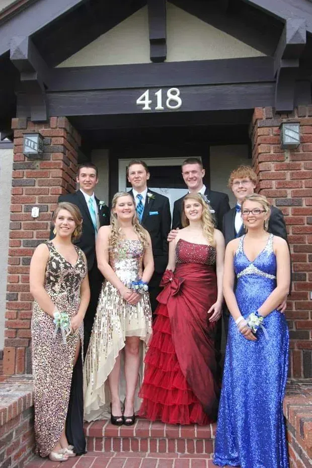 A group of people posing for a picture