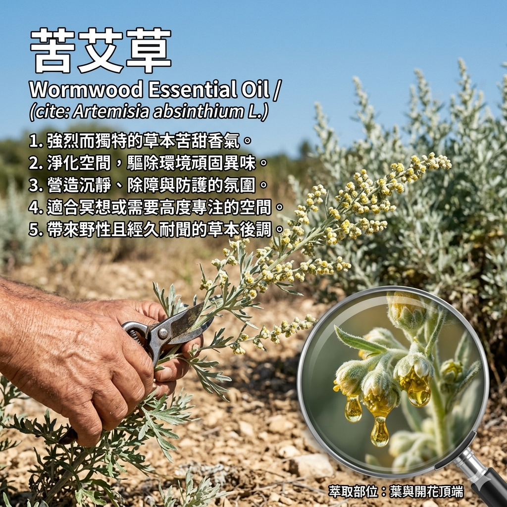 頂級美國野生艾草精油-10ml環境擴香、空間調理使用