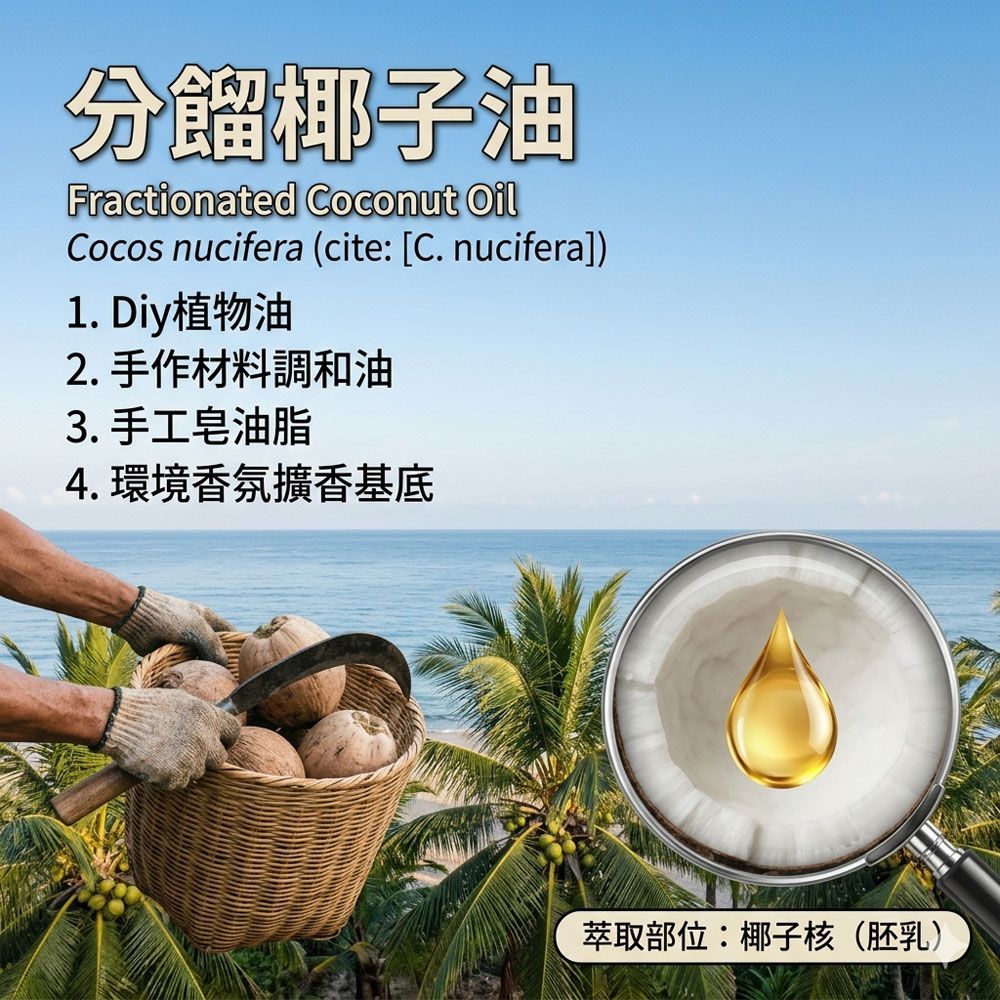 分餾椰子油-100ml「手作材料調和油」、「手工皂基礎油脂」、「環境香氛擴香基底油」