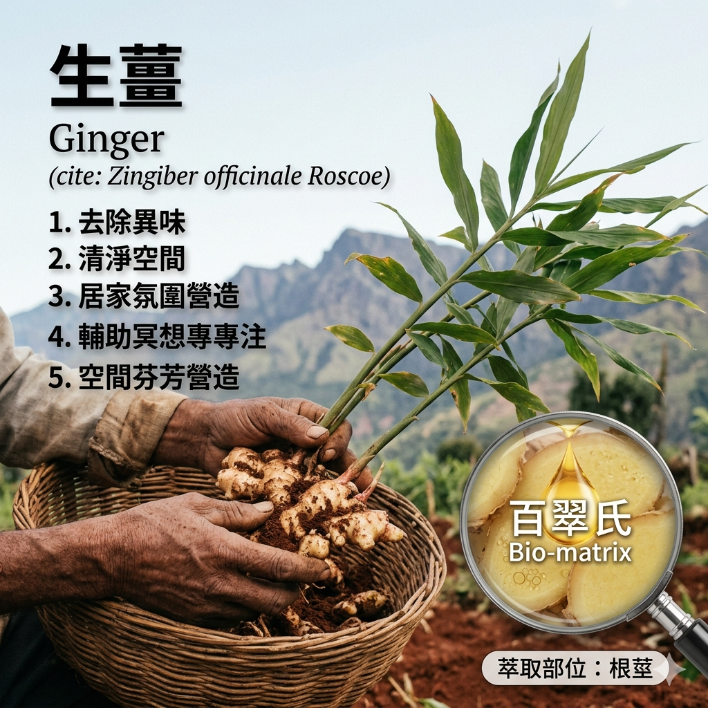 生薑純精油10ml 環境擴香、空間調理使用