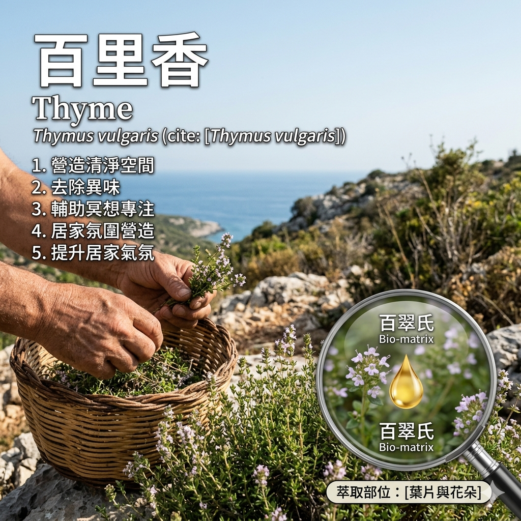 百里香Thyme Oil (white)純精油10ml環境擴香、空間調理使用