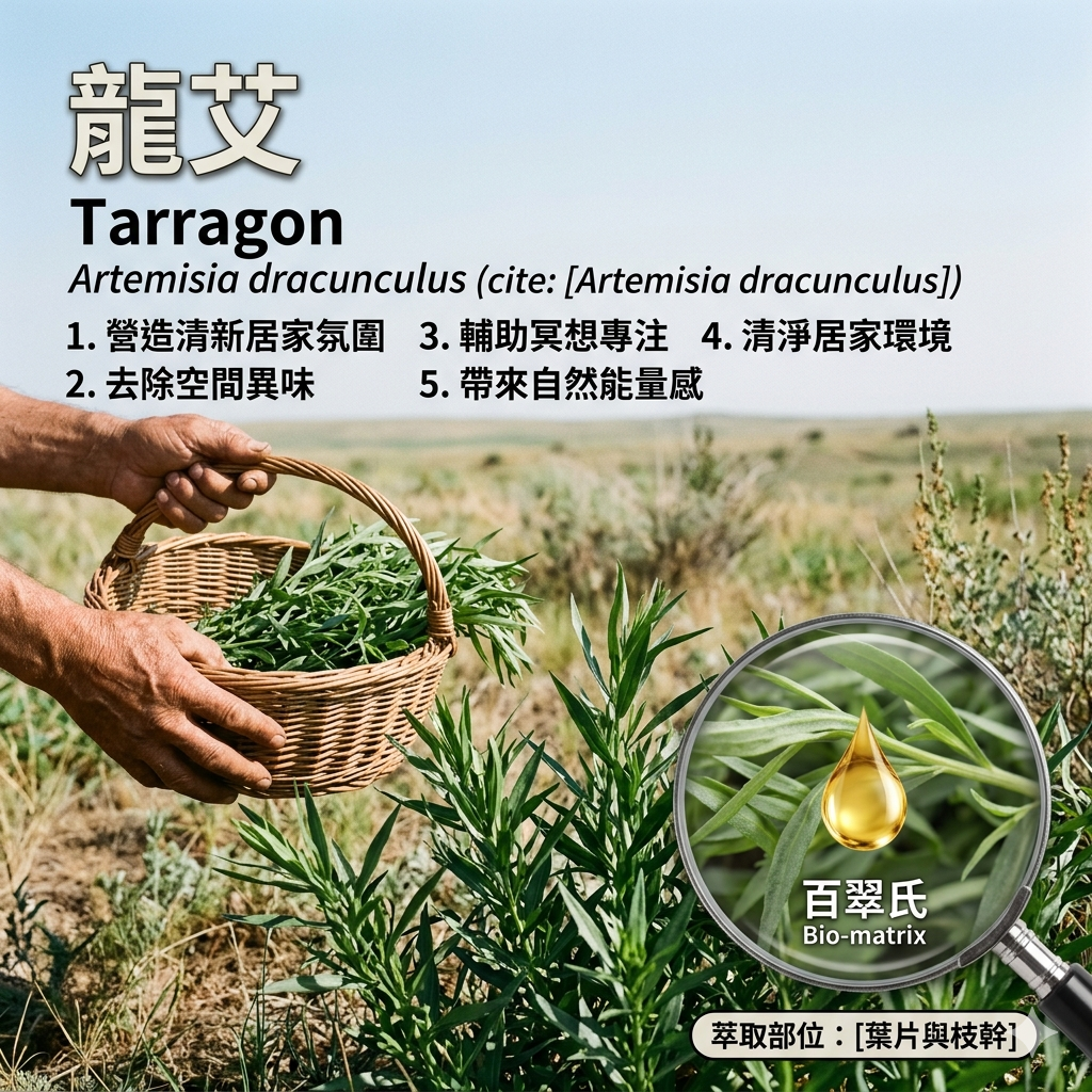 龍艾精油(香艾菊)Tarragon Oil, USA-10ML環境擴香、空間調理使用