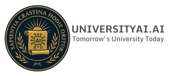 UniversityAI.AI logo: Seal with text 