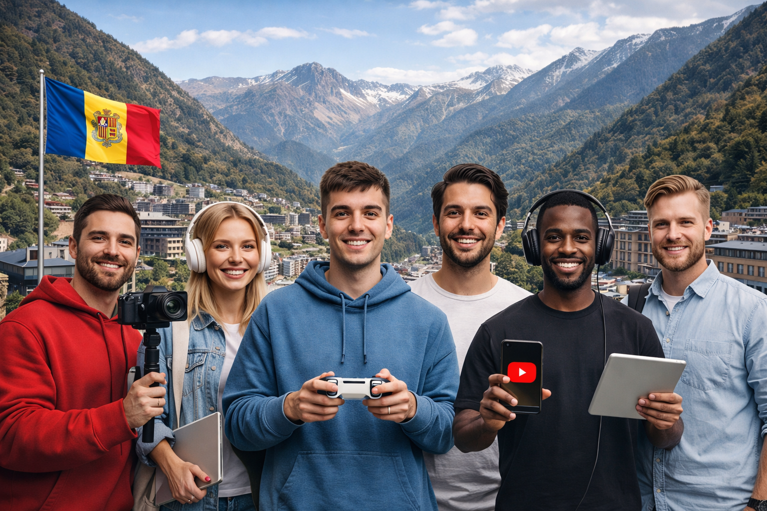 Influencers y youtubers en Andorra