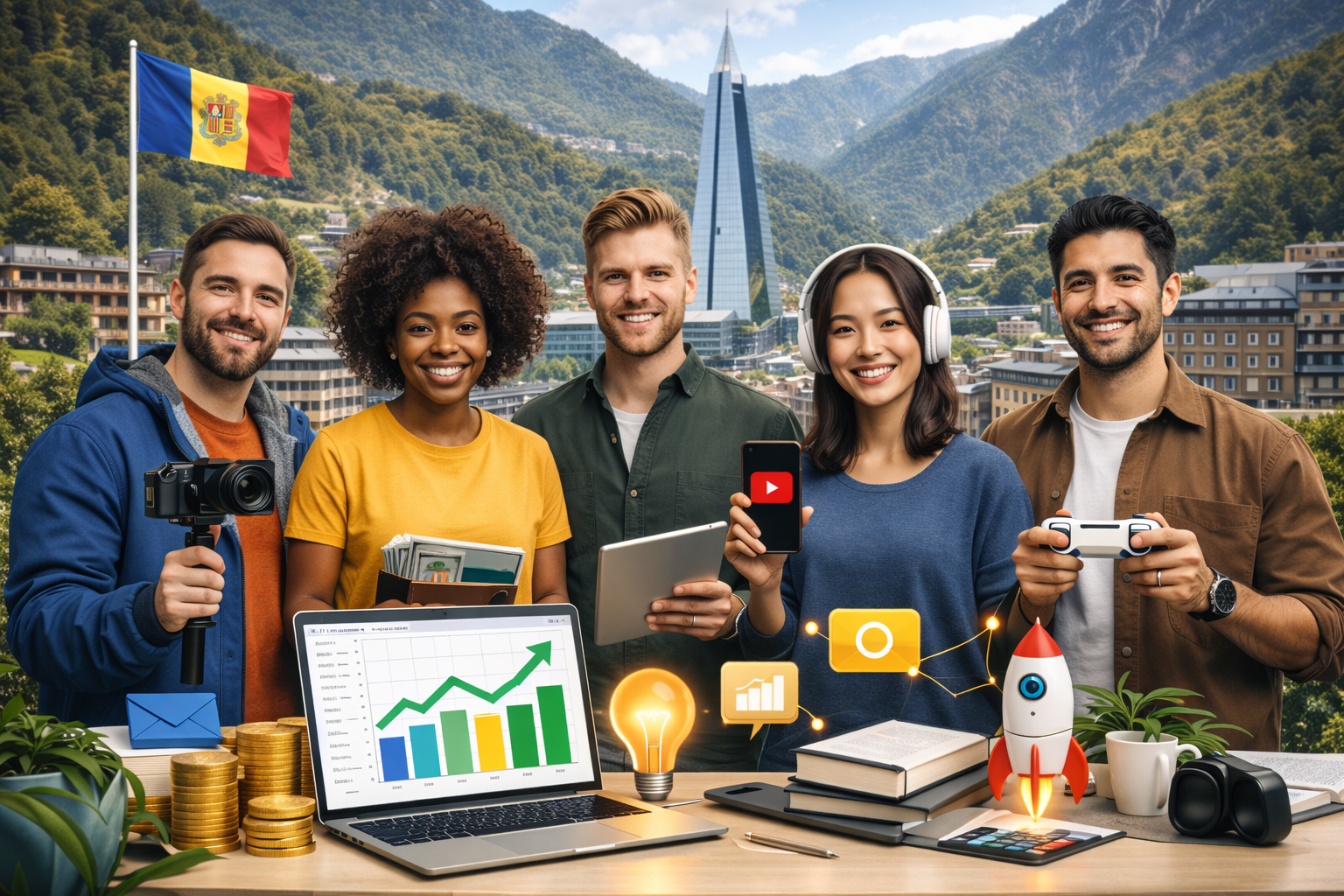 Creadores de contenido en Andorra