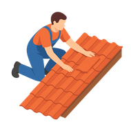 A man is kneeling down to install a tile floor.
