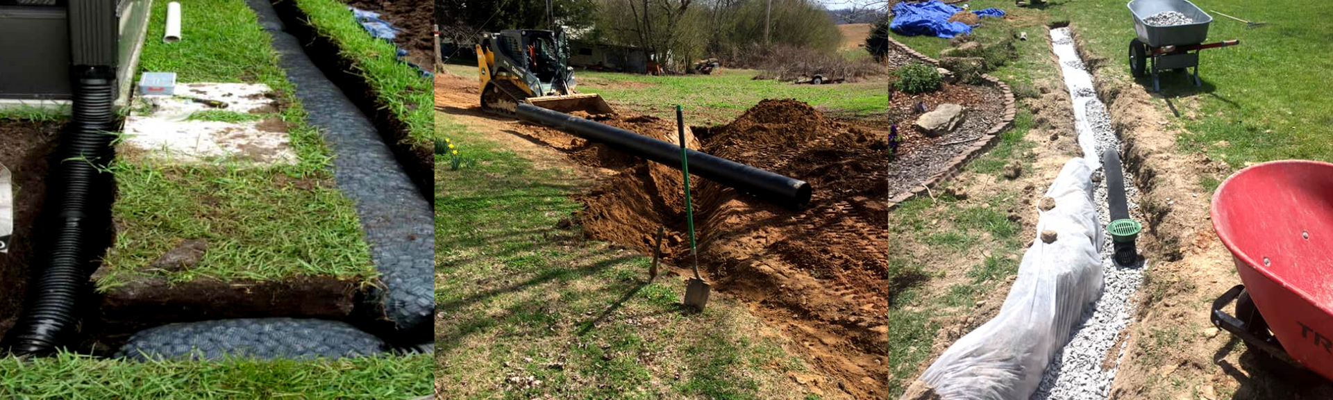 french drain installation