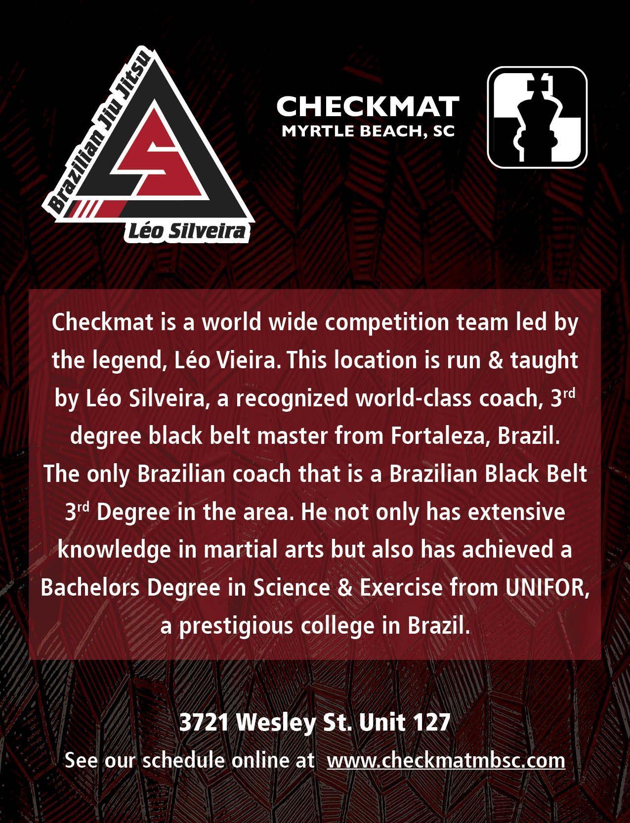 Checkmat is a world wide competition team led by the legend leo vieira