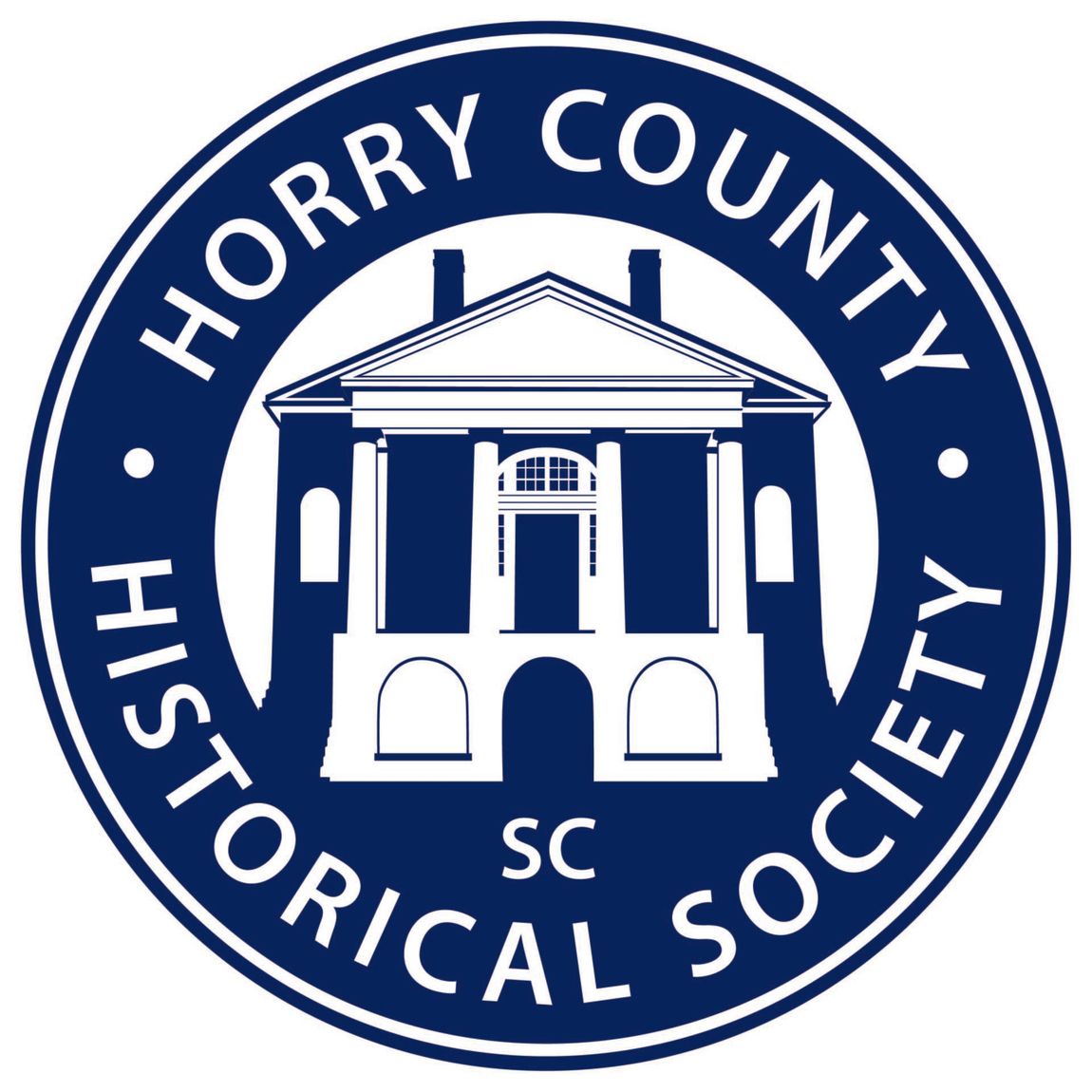 The logo for the Horry county historical society of South Carolina