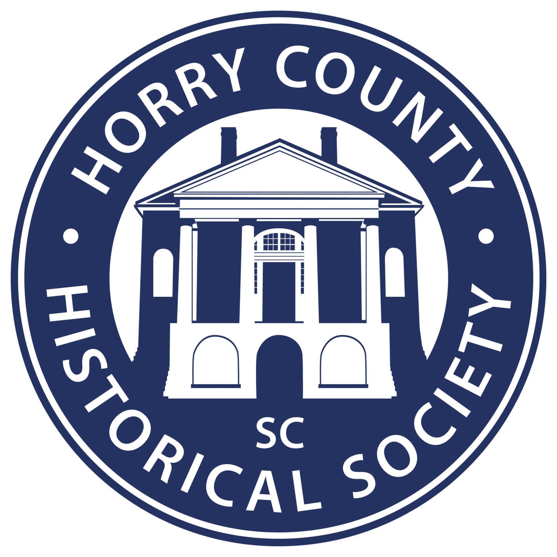 A logo for the horry county historical society