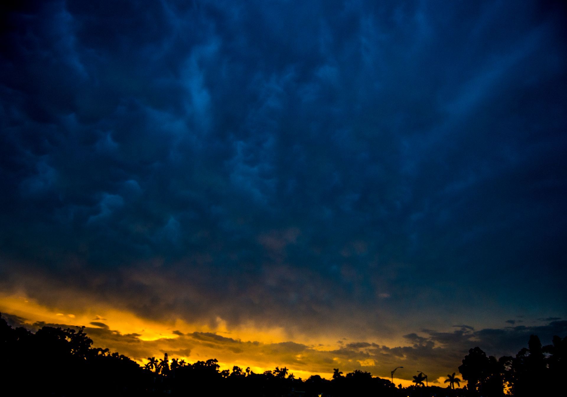 A sunset with a lot of clouds in the sky