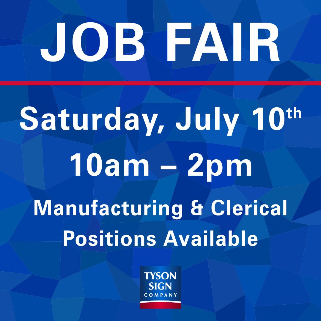 A job fair is taking place on saturday july 10th