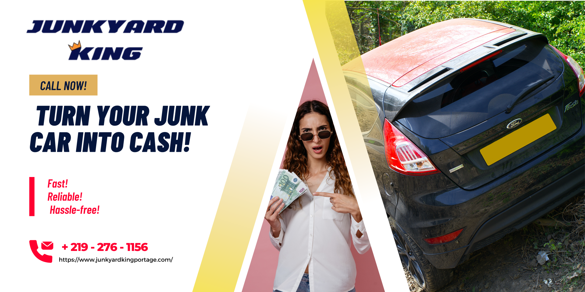 We understand the hassle of getting rid of an unwanted car. That's why we are here to make the process stress-free, quick, and easy. After you reach out to us, we will be there within the hour to get your junk car! From the moment you call Junkyard King, you will be met with friendly, personalized service from our owner. We will personally evaluate the car's condition before towing it away quickly and safely. We promise you will not regret giving us a call!