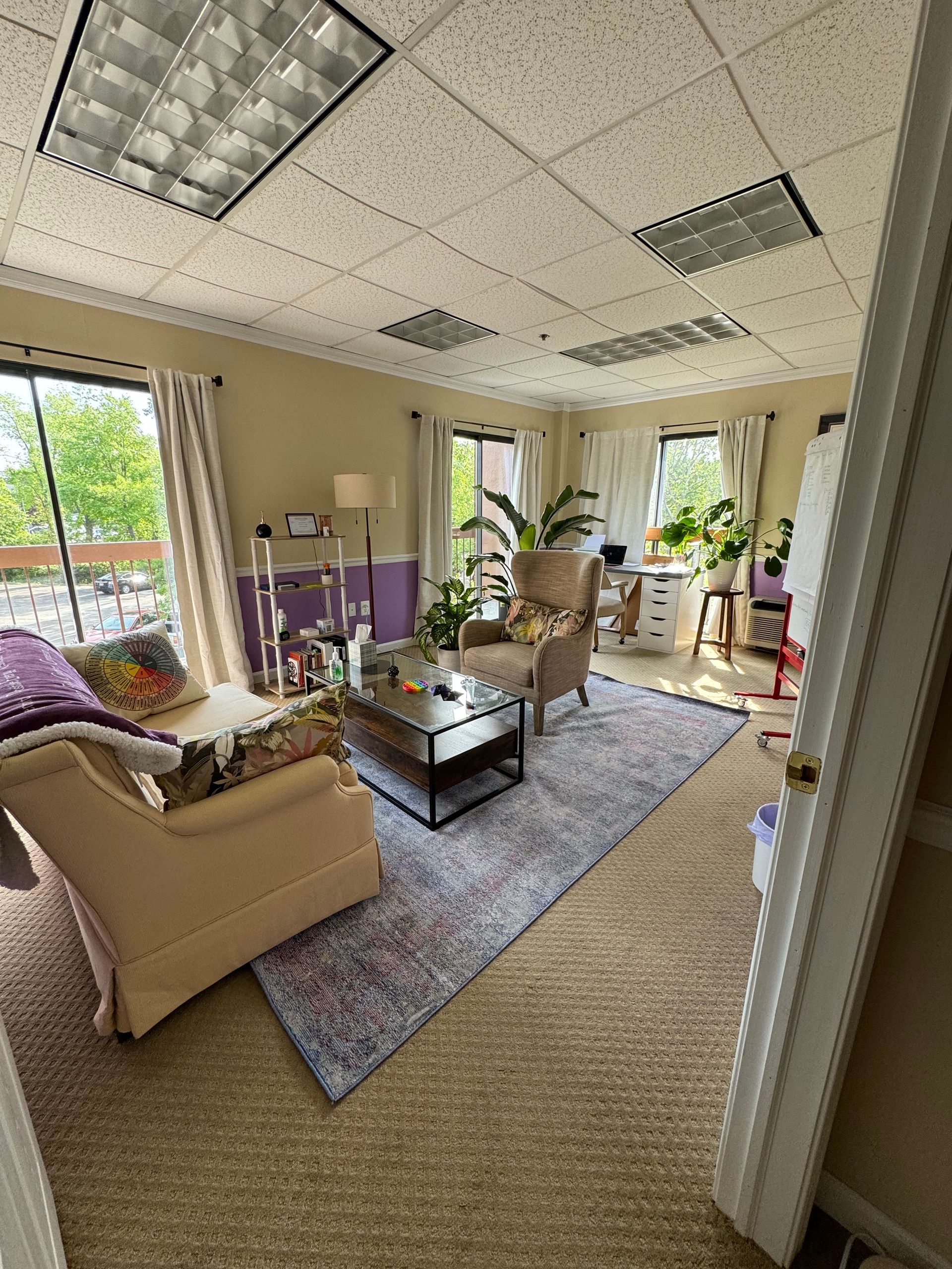Therapy office interior