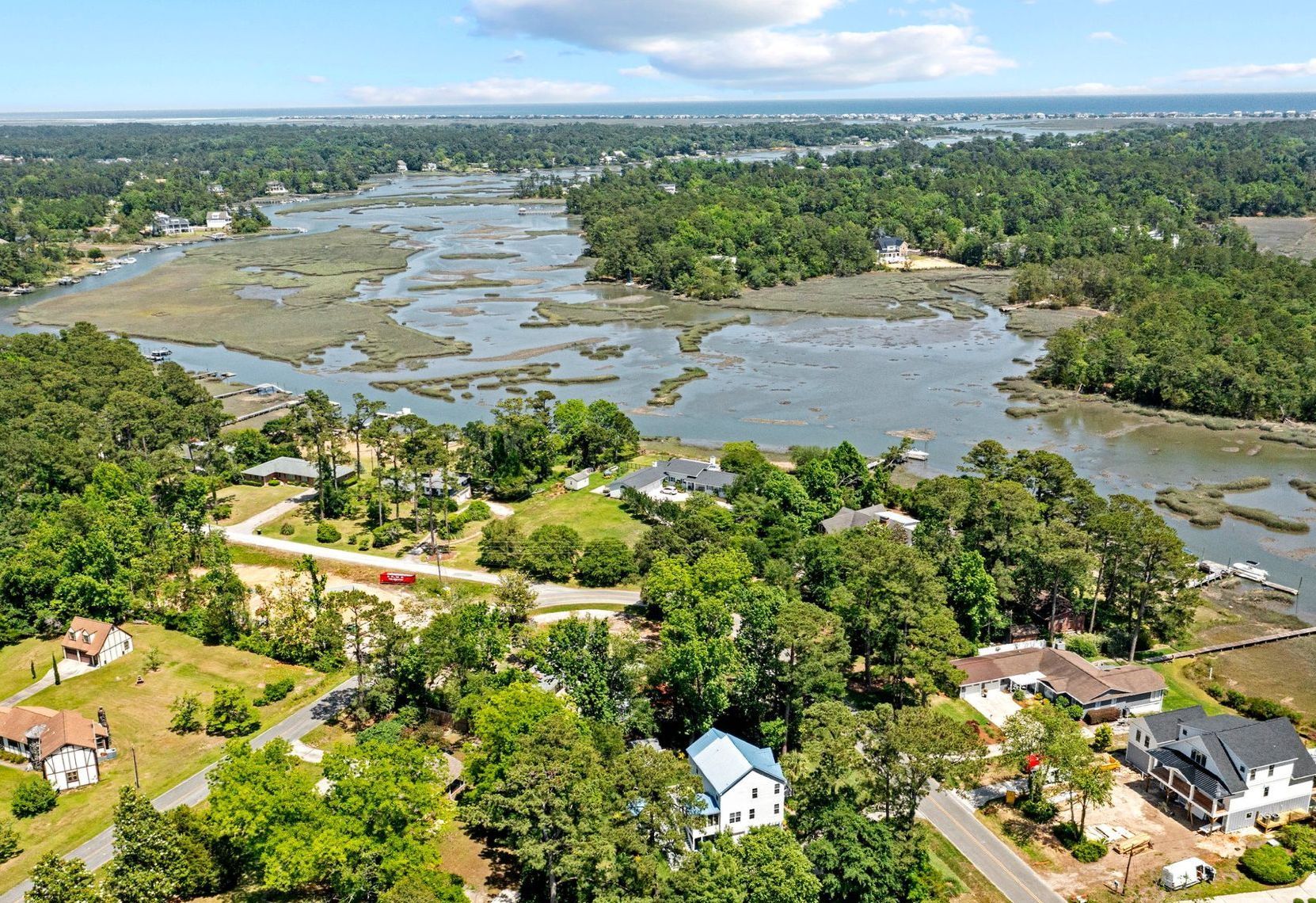 Bayshore Estates Aerial Photo of Pages Creek