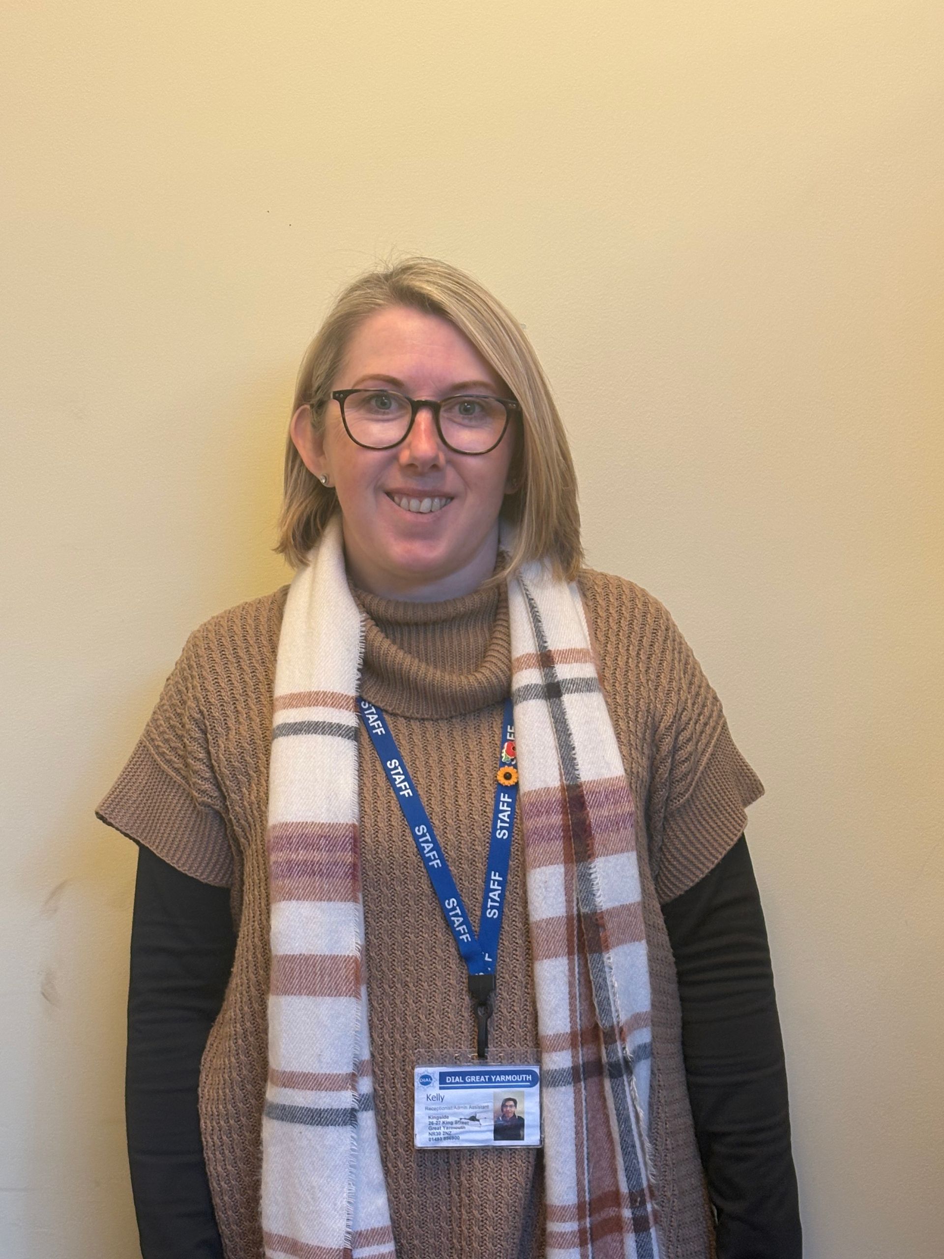 DIAL Great Yarmouth Staff Member - Kelly Kerrison, Receptionist