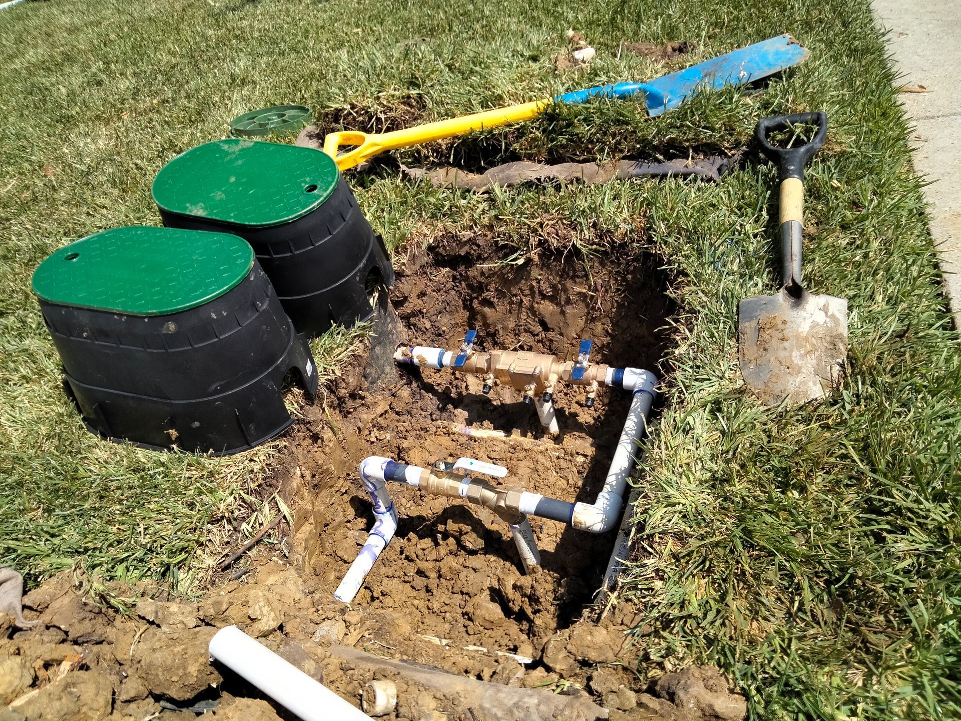 For valve location in Garland TX, call Better Earth Solutions