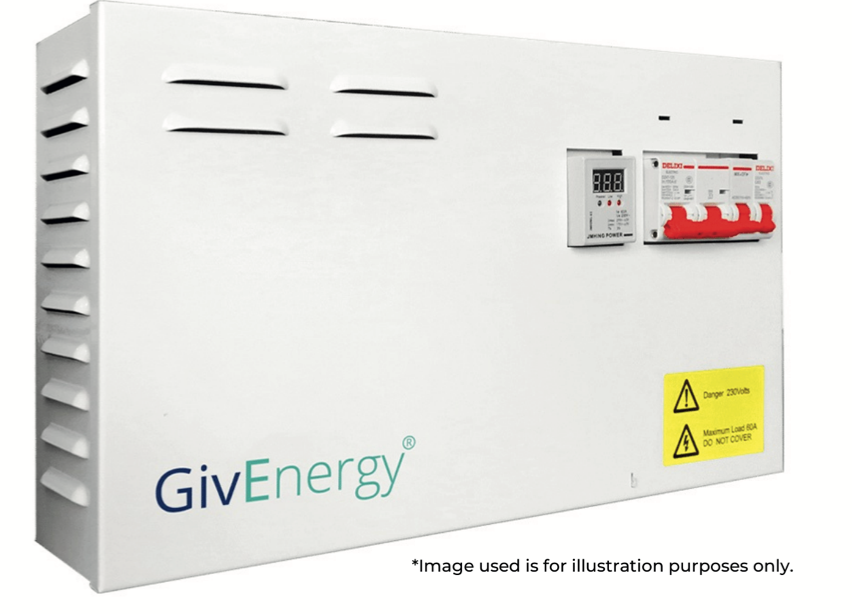 A white box that says giveenergy on it