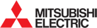 Mitsubishi Electric logo: three red diamonds stacked with text