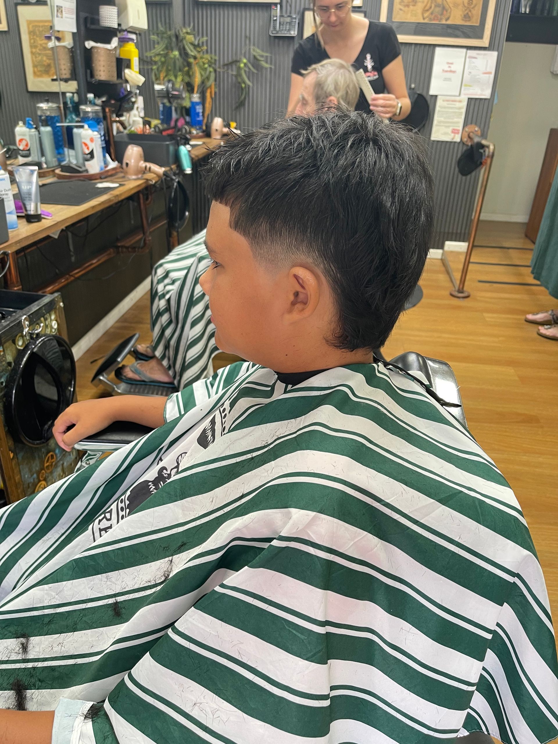 Young Man Having a Haircut — Men’s Haircuts in Darwin, NT