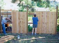 Our fencing contractors at work in Research