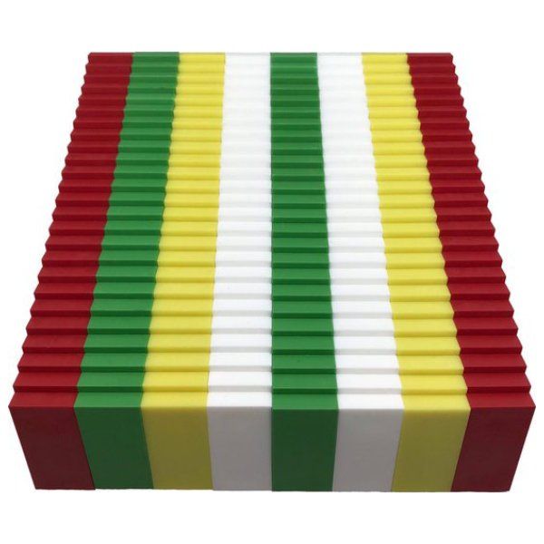 Kerst kleurenmix dominostenen don domino - 200 dominostenen