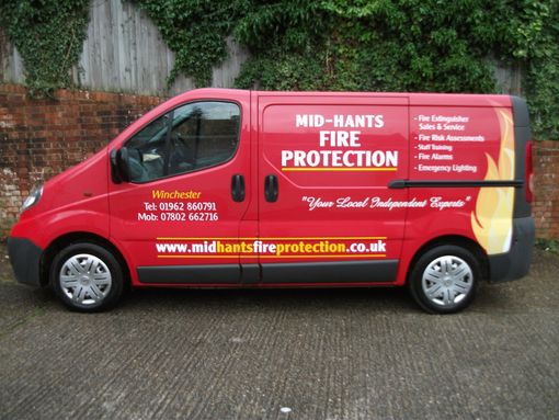 Mid Hants Fire Protection for sales and servicing of Fire Extinguishers, alarms and emergency lighting.