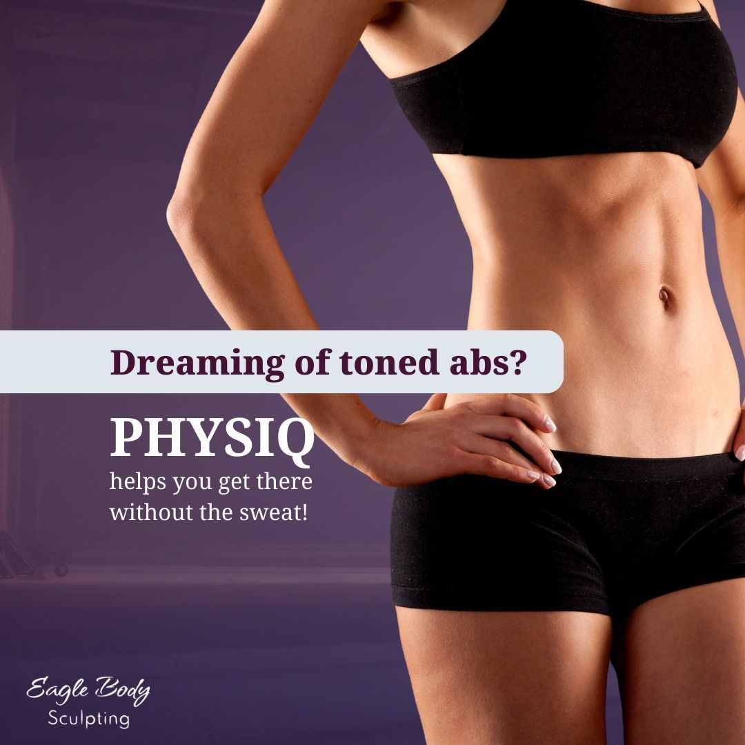 A woman 's torso is shown with the words dreaming of toned abs