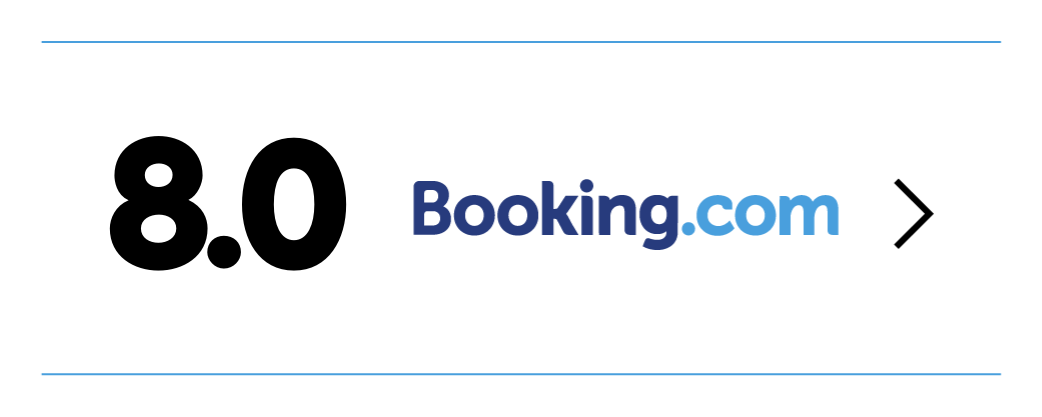 The logo for booking.com is shown on a white background.