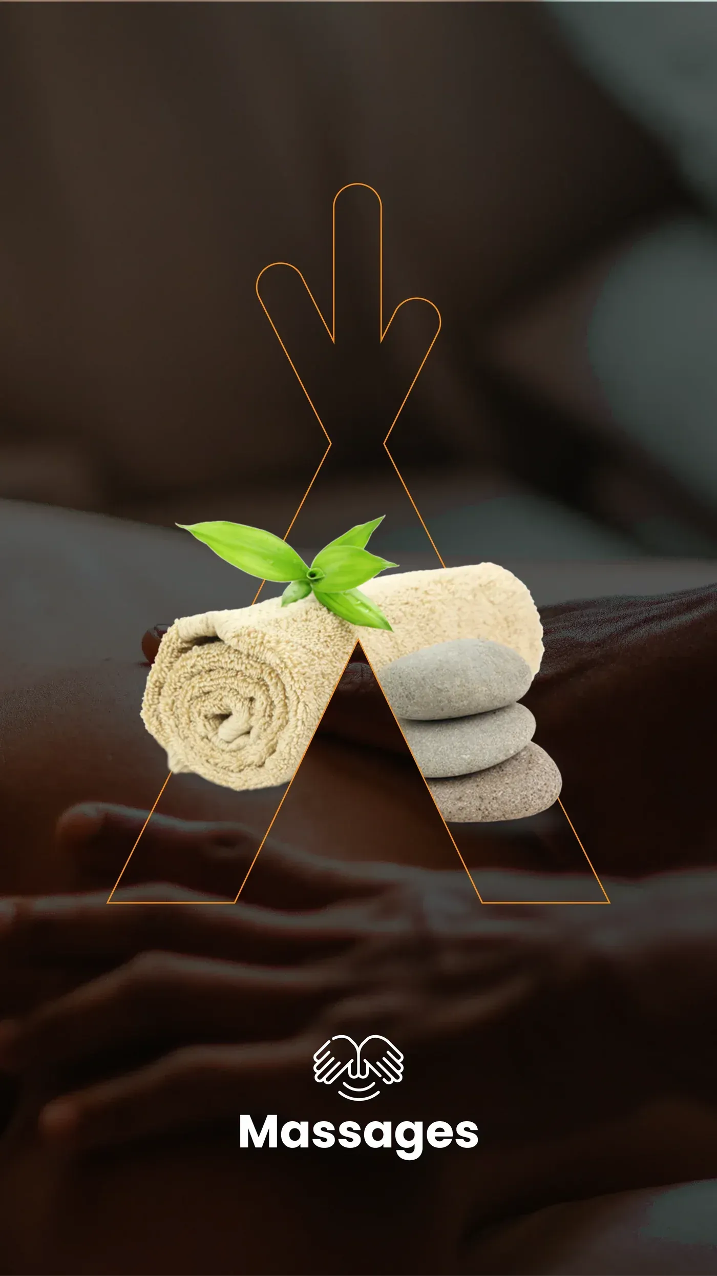 A person is getting a massage with towels on their arm.