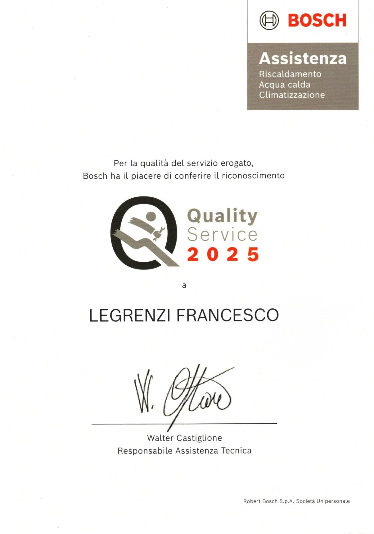 assistenza certificata bosh