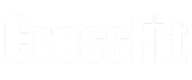 The word crossfit is written in white on a white background.