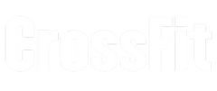 The word crossfit is written in white on a white background.