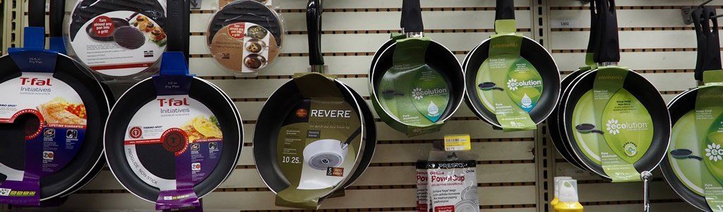 pots and pans and other kitchen supplies