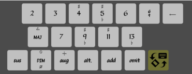 chord extensions buttons