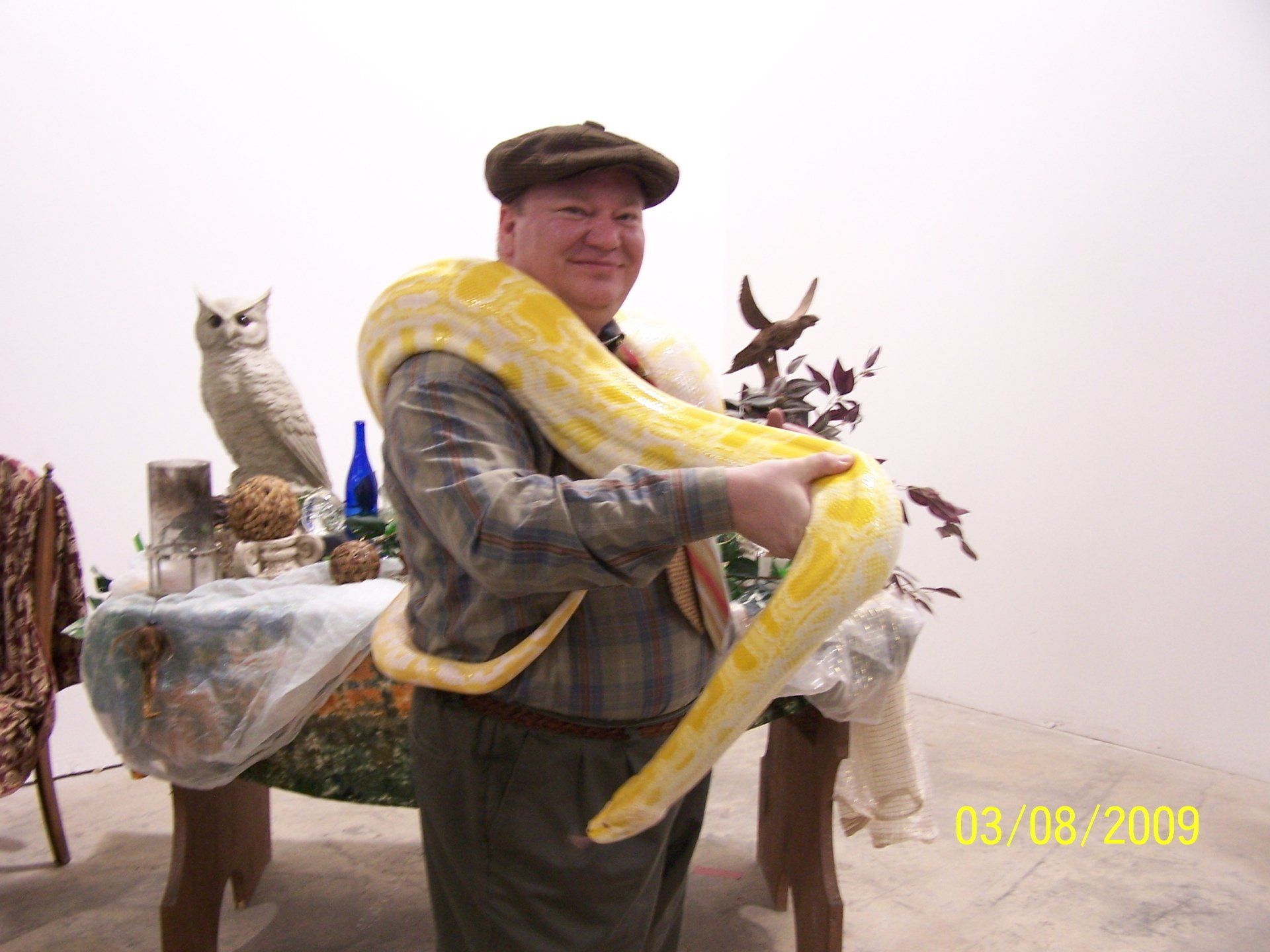 Professor Buzby with magical snake