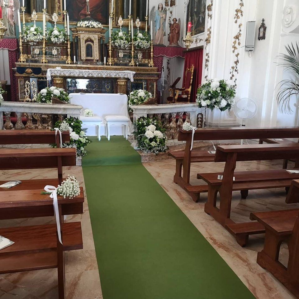 addobbi funebri in Chiesa