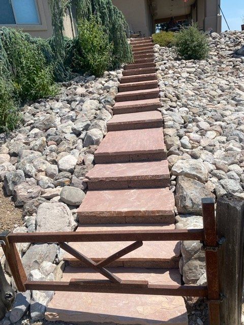 Stone Steps with Rock — Prescott, AZ — Jonny's Tree & Landscaping Co., LLC