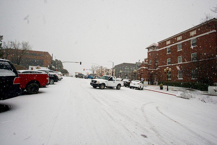 Snowy Street — Prescott, AZ — Jonny's Tree & Landscaping Co., LLC