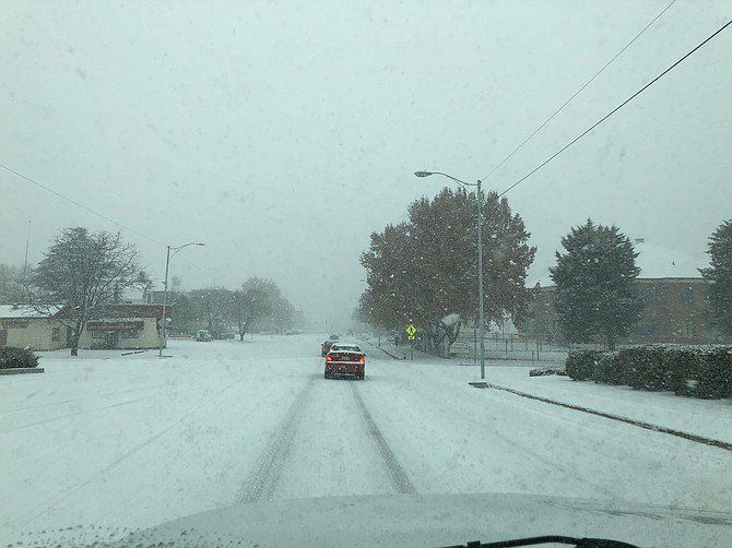 Road Covered with Snow — Prescott, AZ — Jonny's Tree & Landscaping Co., LLC