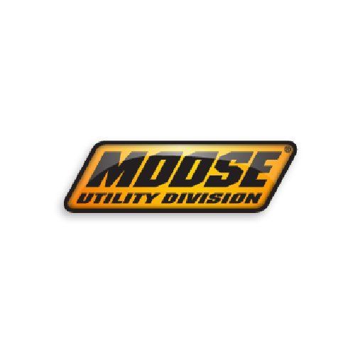 Moose Utility Division logo, black text on a yellow and orange rectangular badge.